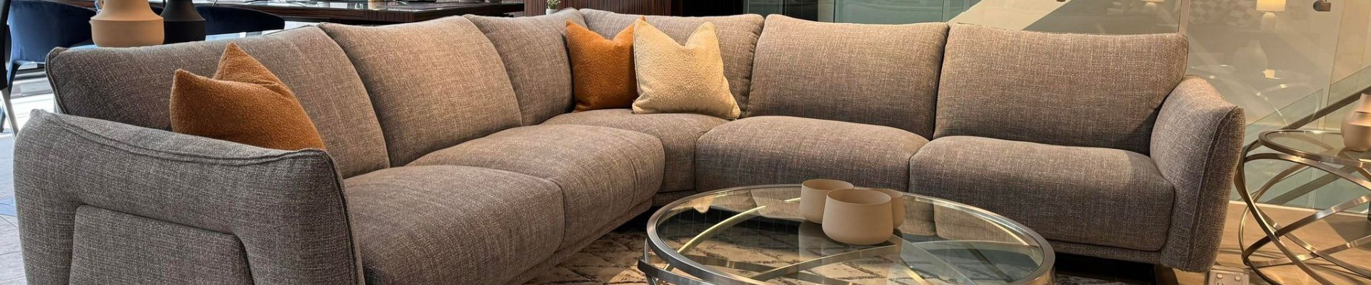 Voyage Sofa Combo 1 in Grey Chacha Fabric