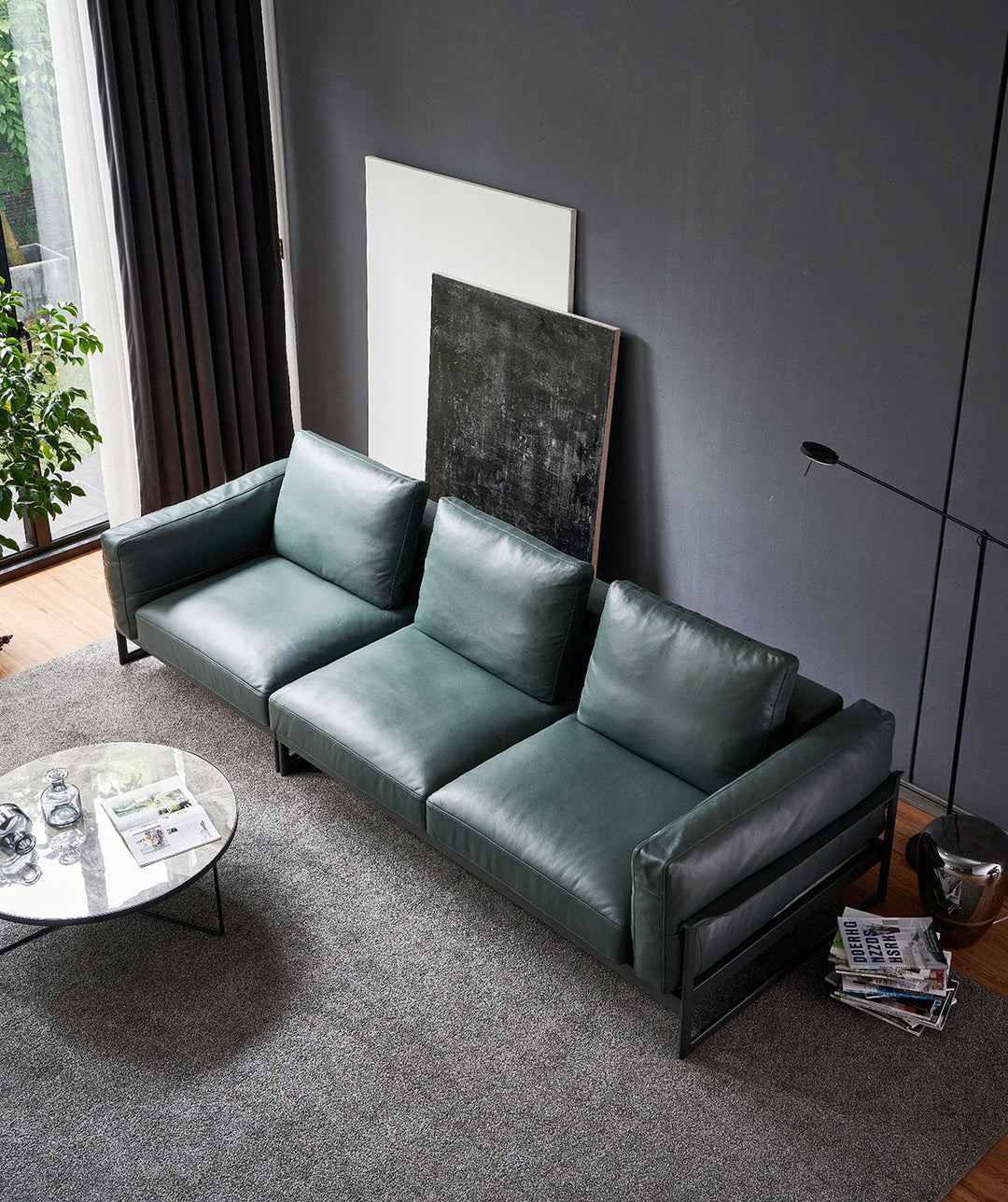 GS9051  American Leather 3 Seater Sofa