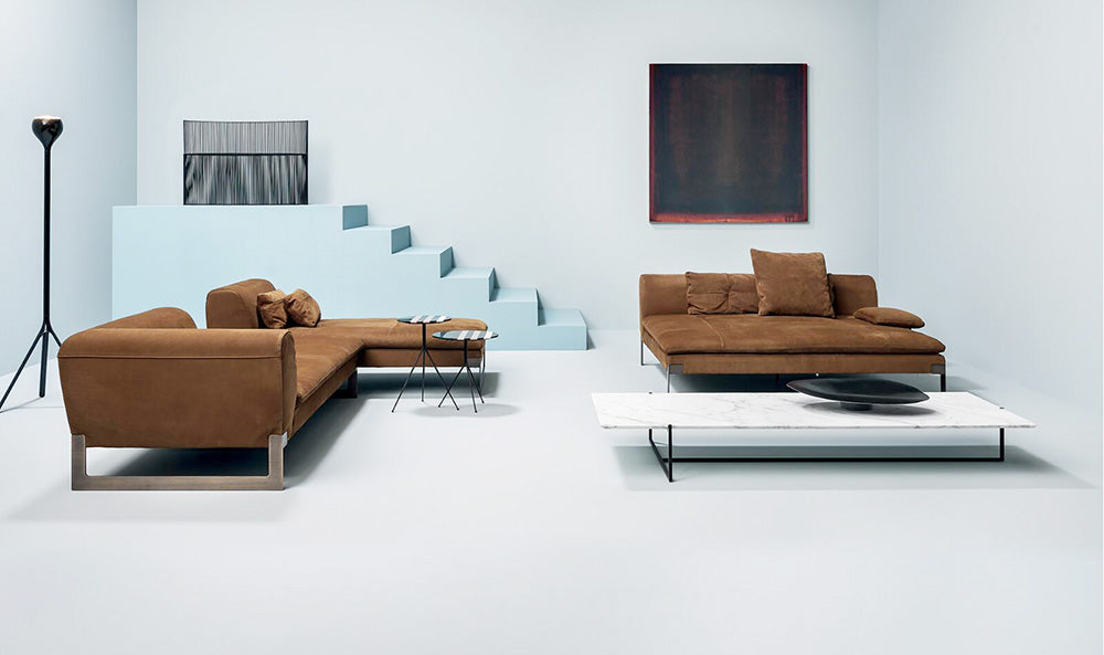 GS9081 Italian Modern Red Fabirc Sofa