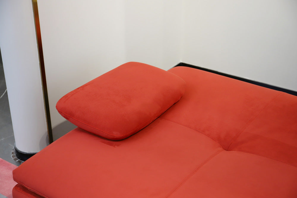 GS9081 Italian Modern Red Fabirc Sofa