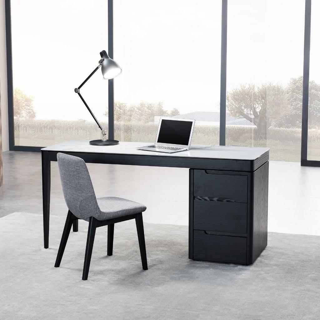 Alaska Desk styled in a modern home office