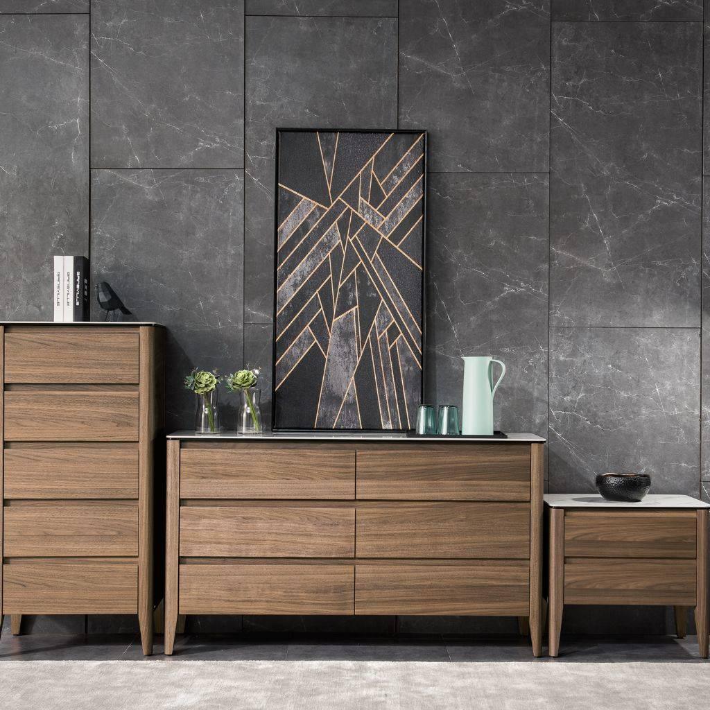 Alaska Dresser styled in a modern bedroom